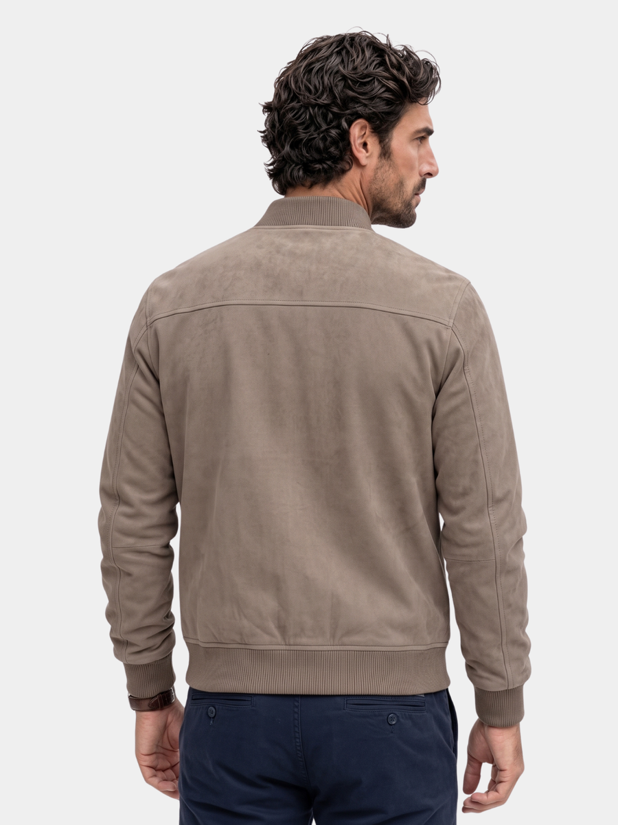 Finn Suede Bomber Jacket