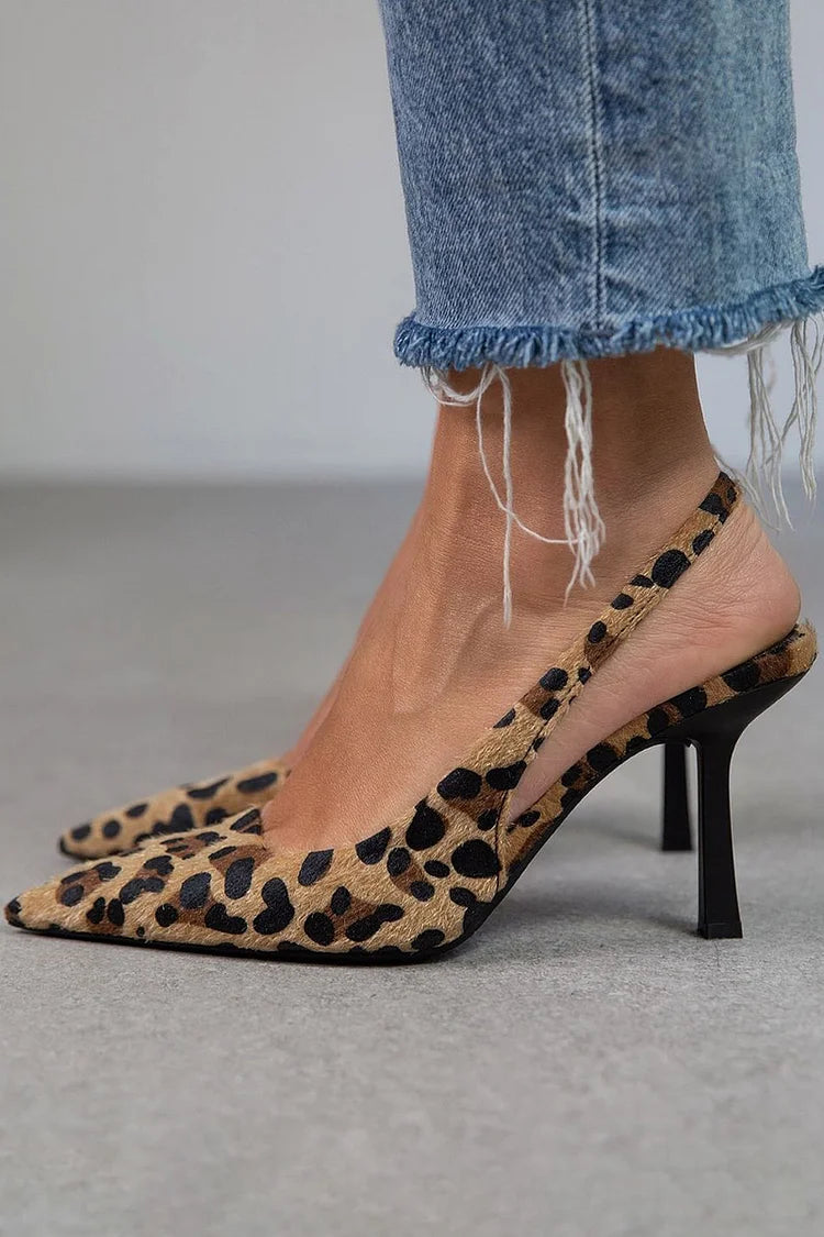 Daphne Leopard D’Orsay Heels