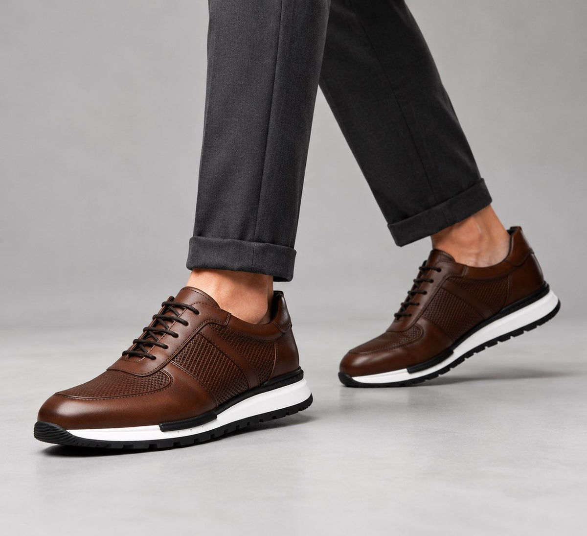 Gordon Leather Comfort Trainers
