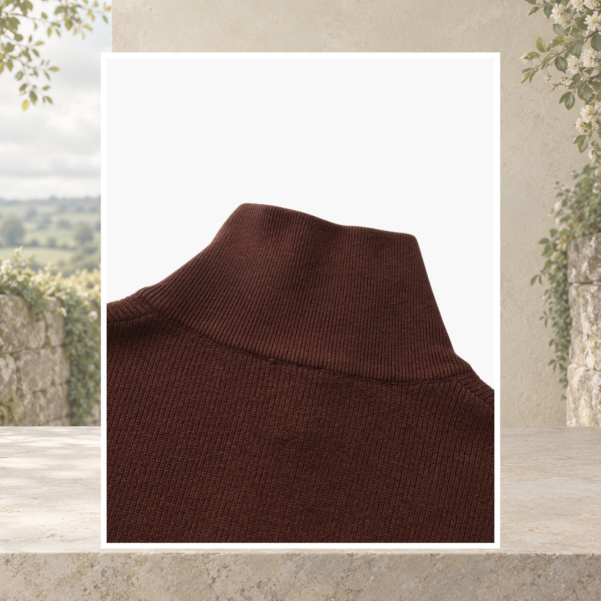 Caolan Ribbed Half-Zip Jumper