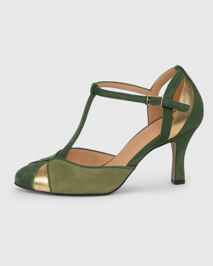 Rosalind Ankle-Strap Block Heels