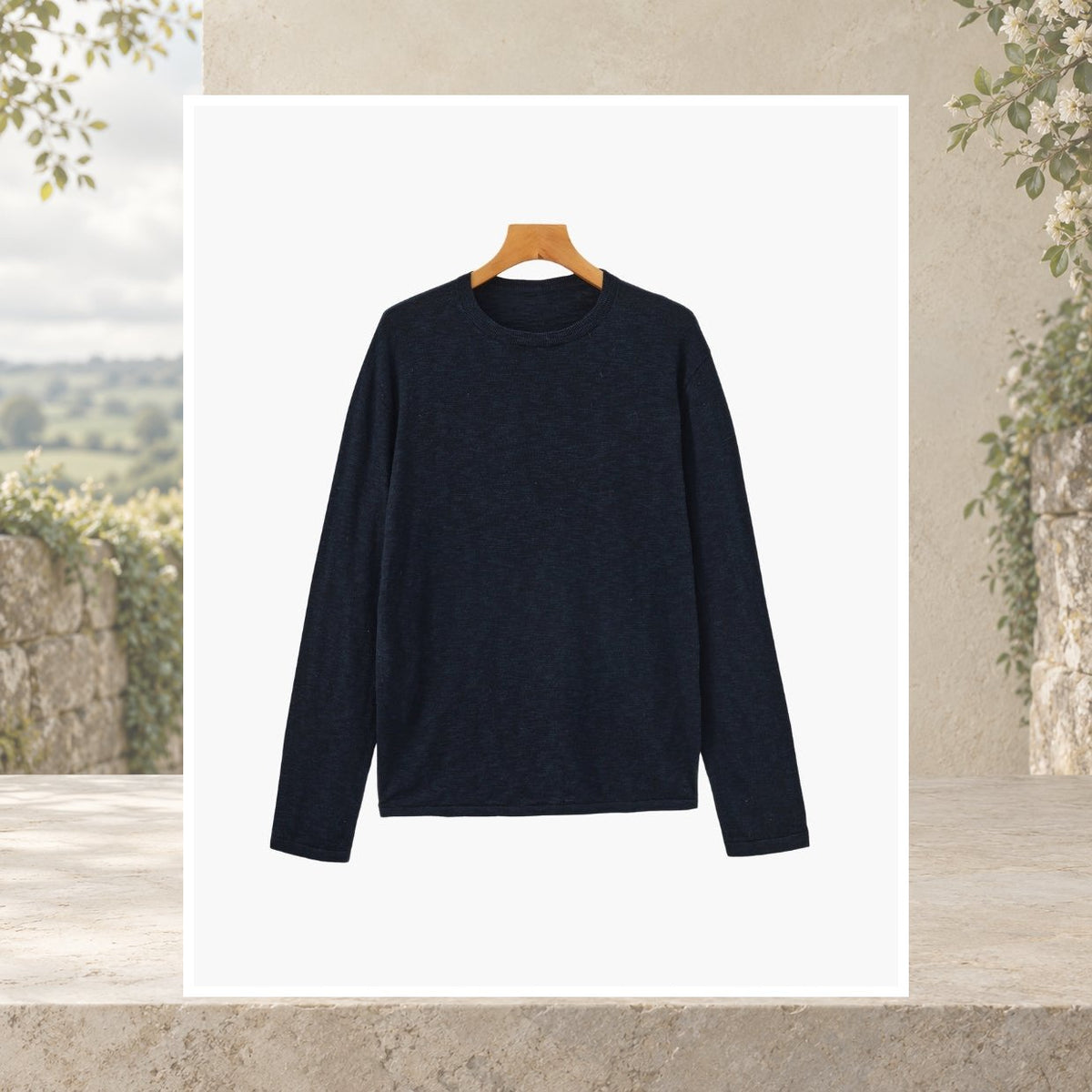 Cathal Linen-Cotton Crewneck