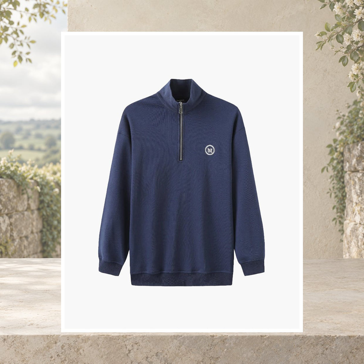 Brian Cotton Zip-Up