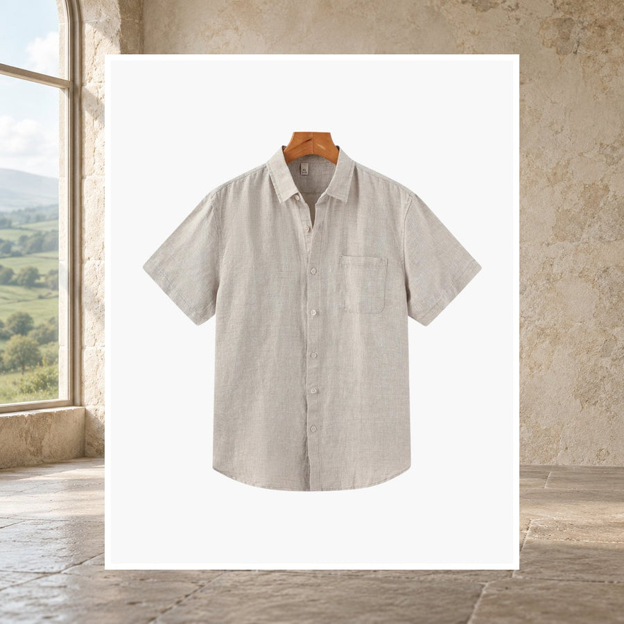 Rossa Short-Sleeve Linen Shirt