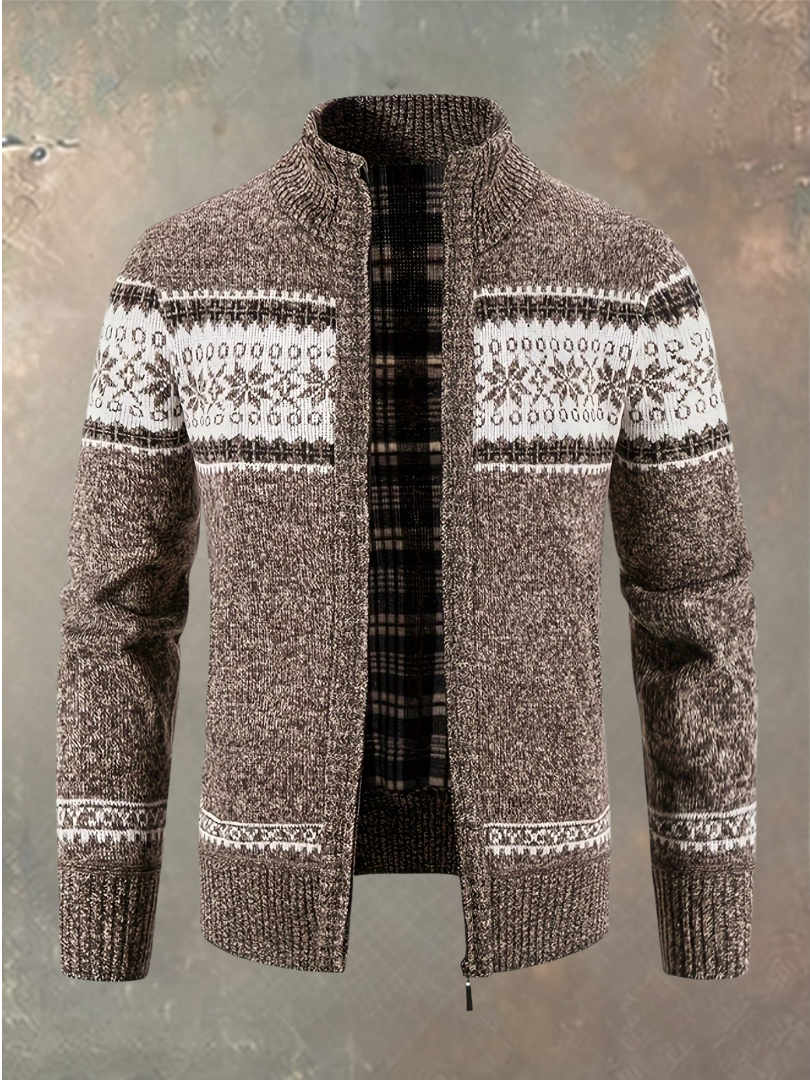Colin Full-Zip Knit Cardigan