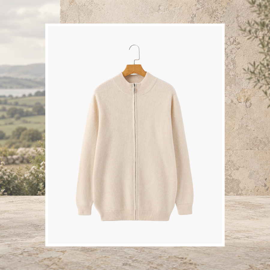 Nevin Cashmere Zip Vest