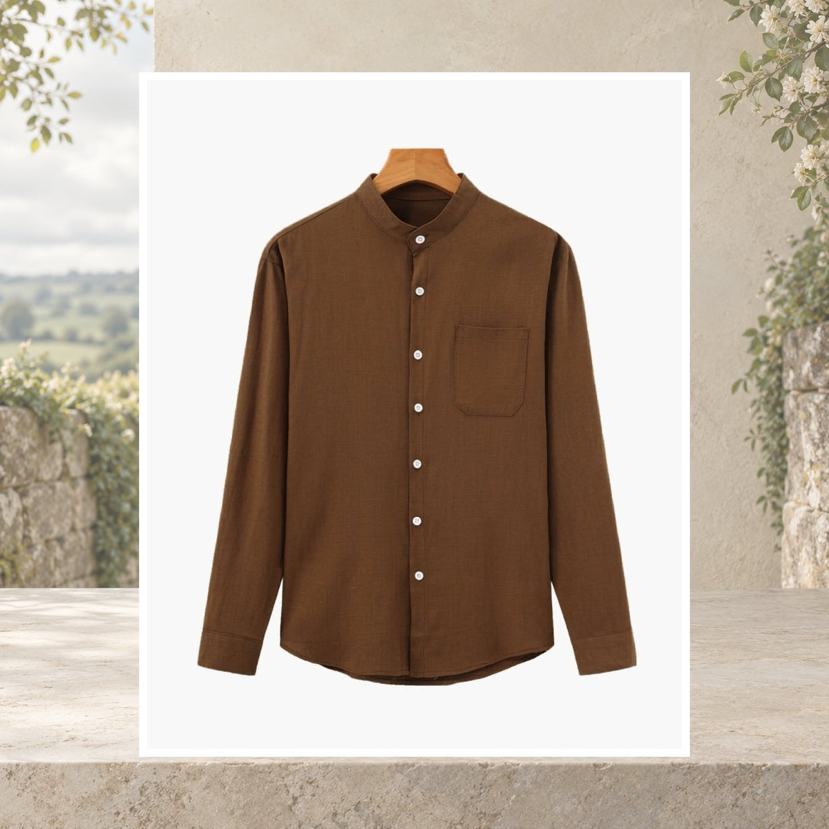 Senan Mandarin Collar Shirt