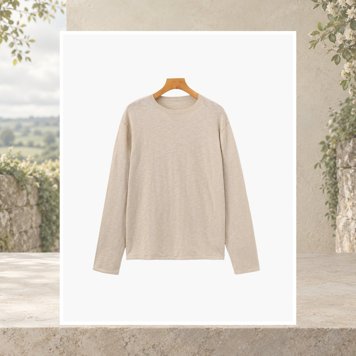 Cathal Linen-Cotton Crewneck
