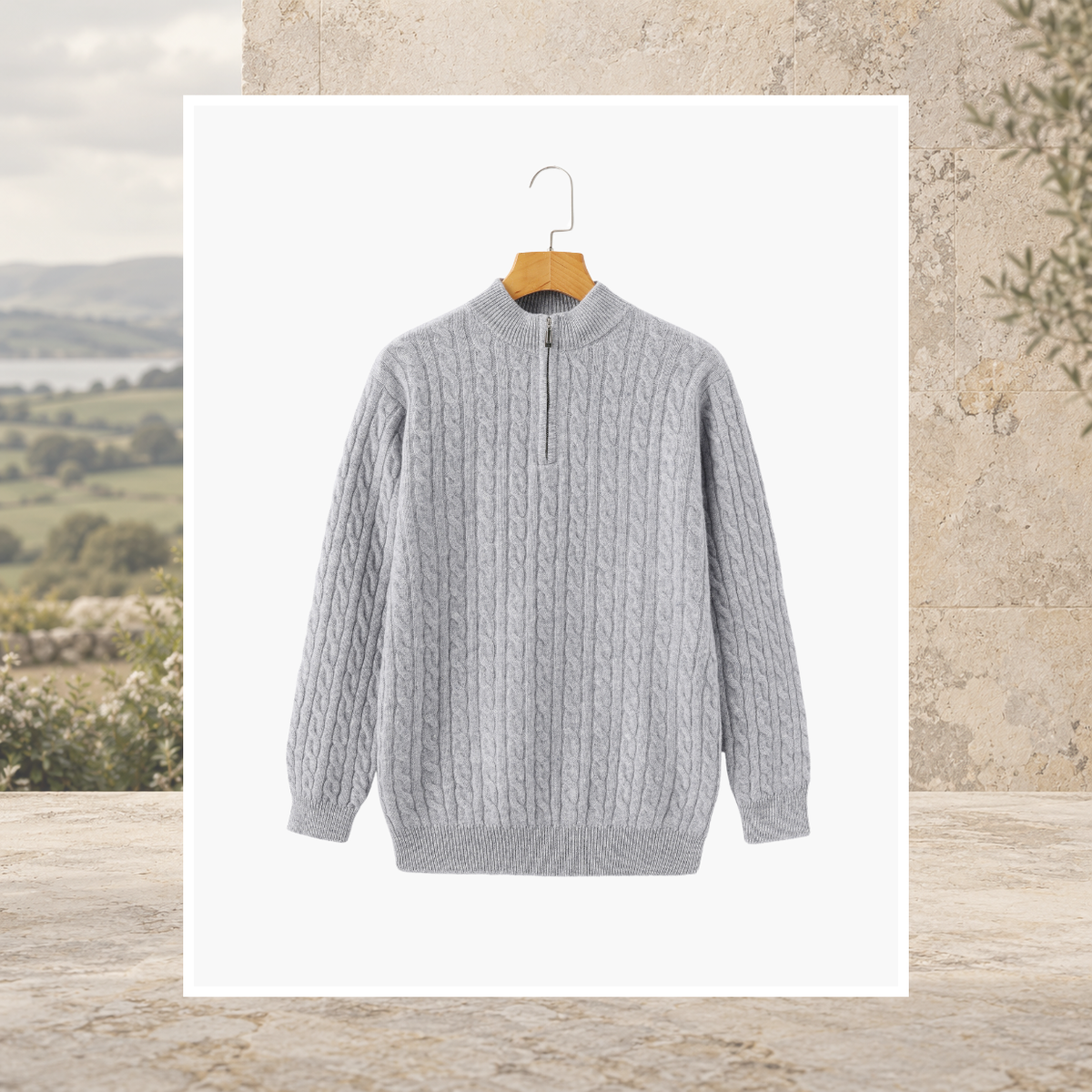 Enda Cashmere Half-Zip