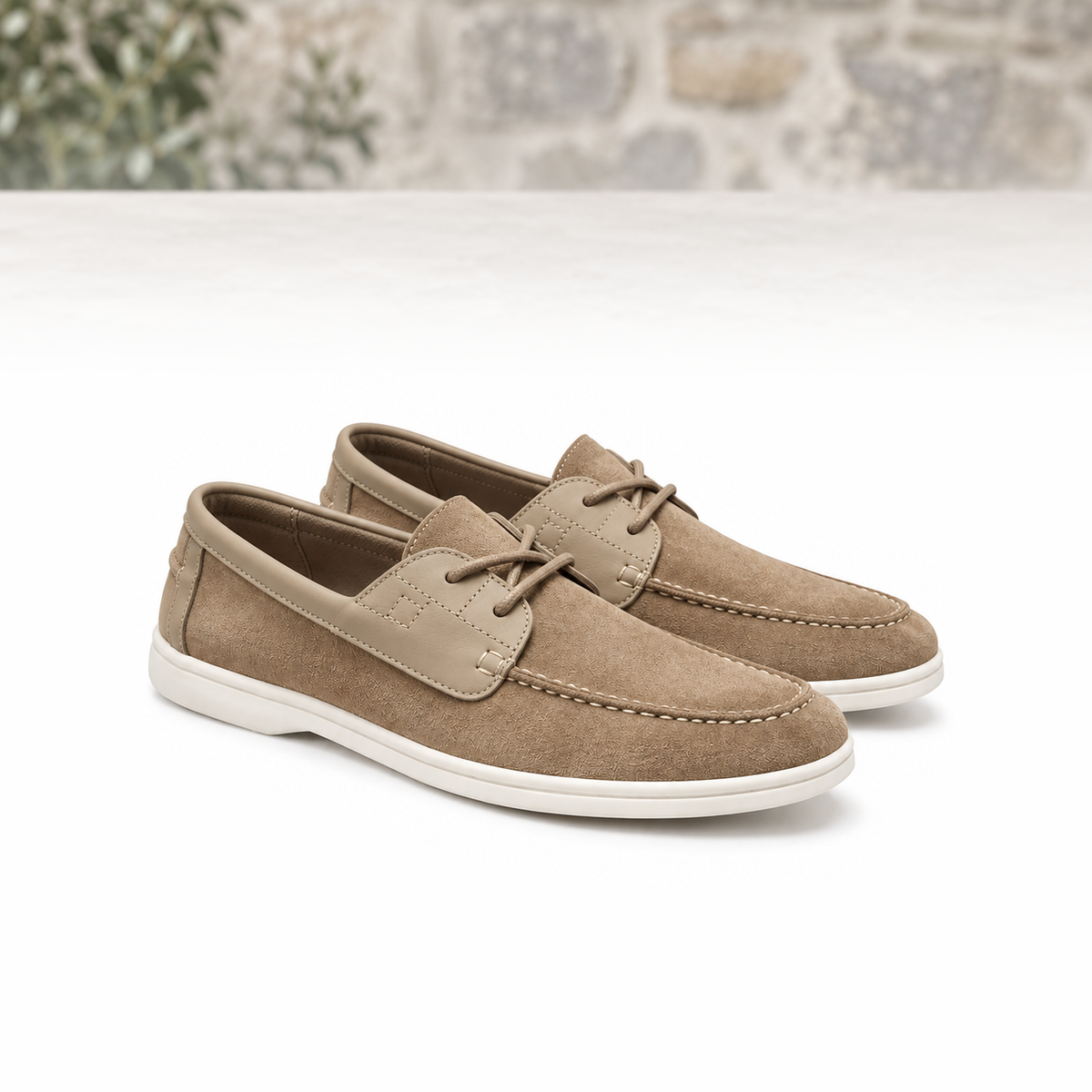 Eamon Suede Lace-Up Loafers