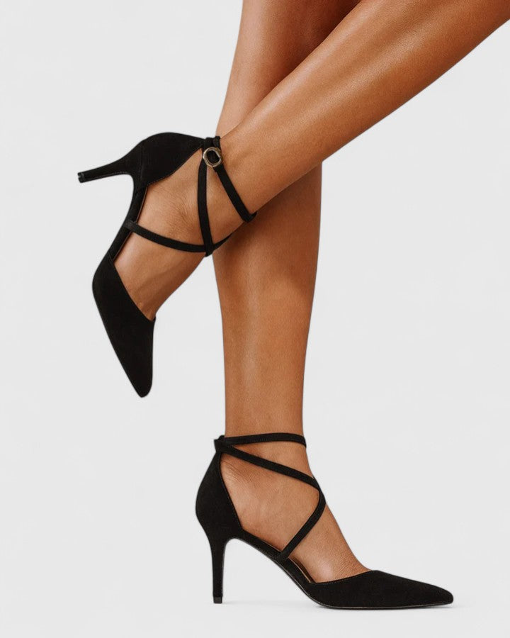 Marion Open-Toe Block Heels