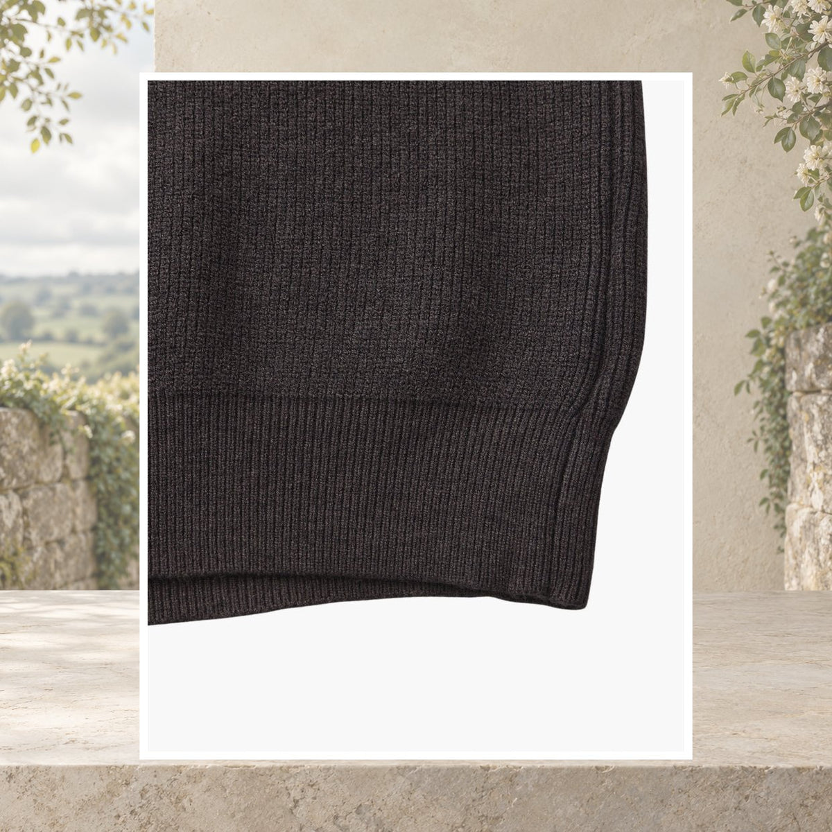 Caolan Ribbed Half-Zip Jumper