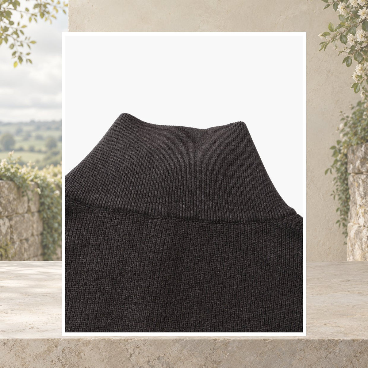 Caolan Ribbed Half-Zip Jumper