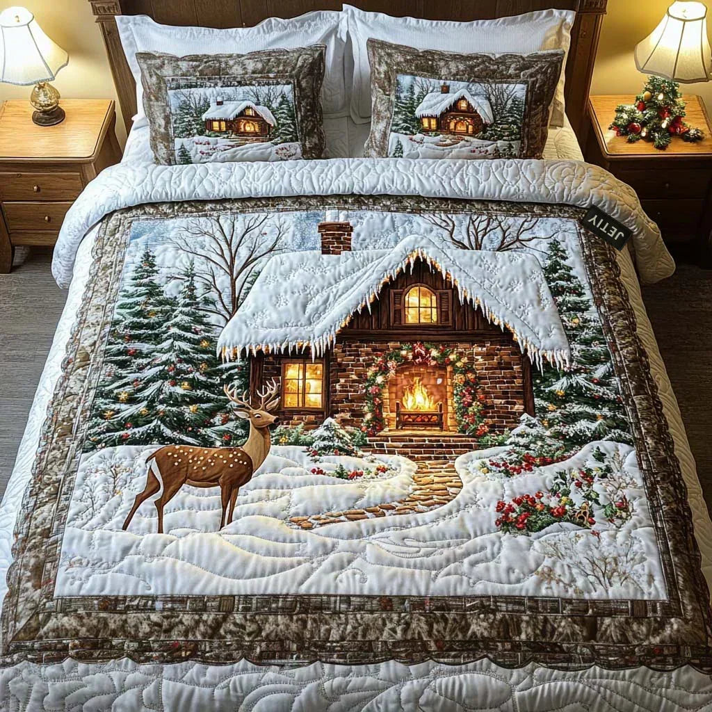 Cozy Cabin 3-Piece Quilted Bedding Set
