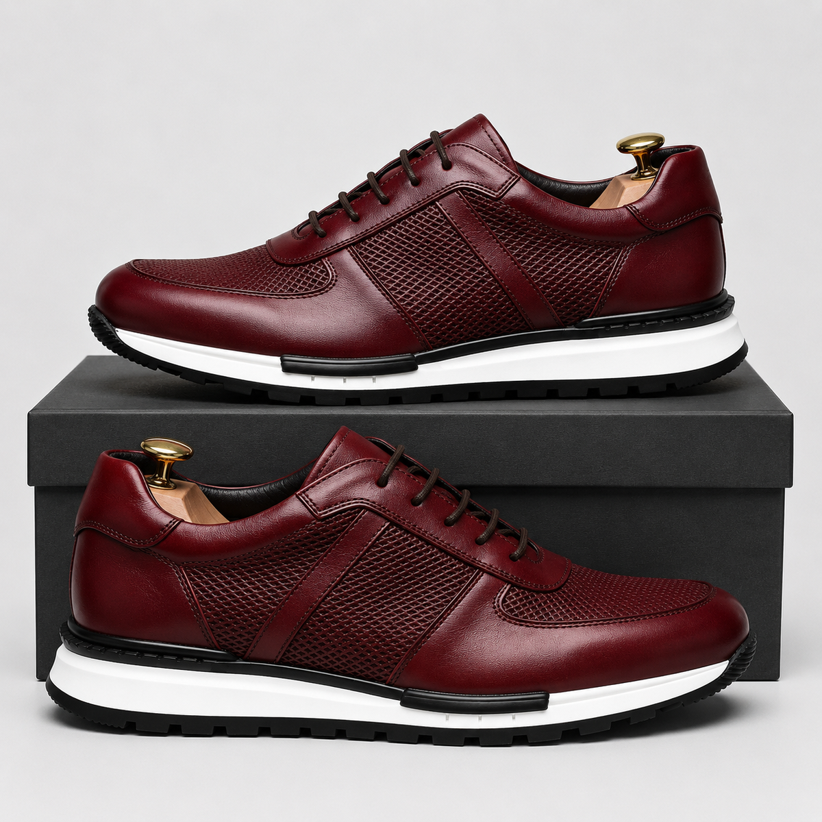 Gordon Leather Comfort Trainers