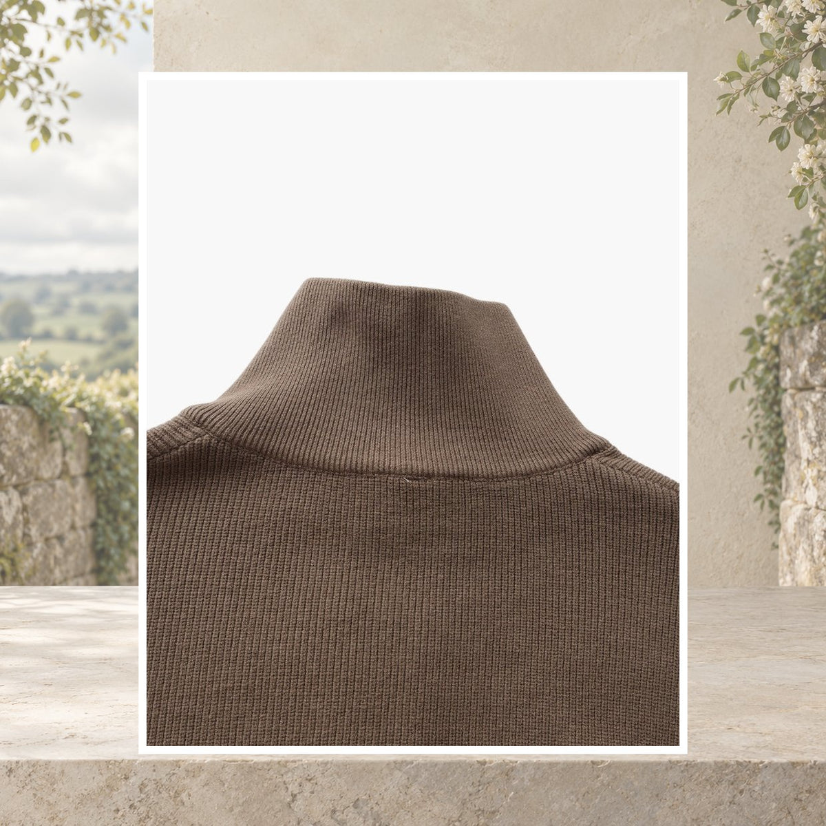Caolan Ribbed Half-Zip Jumper