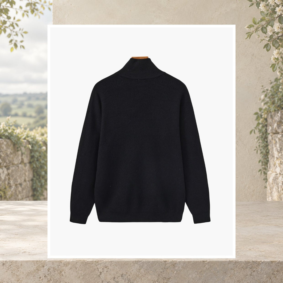 Caolan Ribbed Half-Zip Jumper