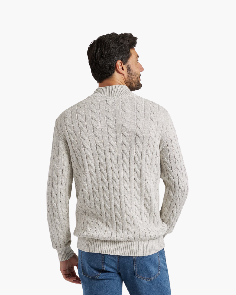 Glen Cotton Half-Zip Jumper