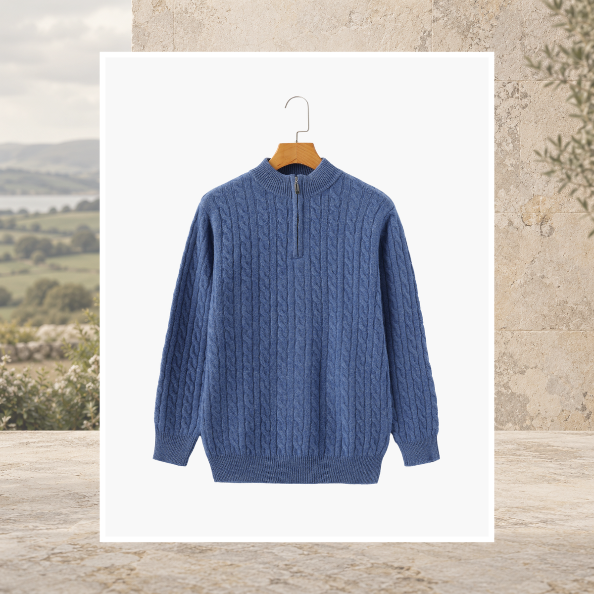 Enda Cashmere Half-Zip