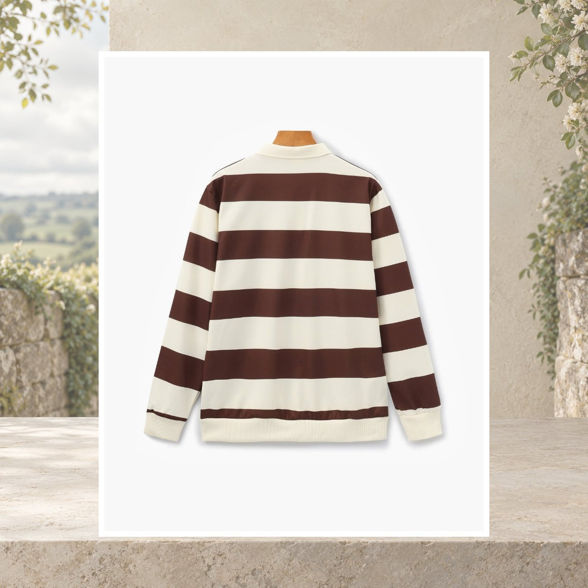 Ruairi Vintage Stripe Rugby Polo