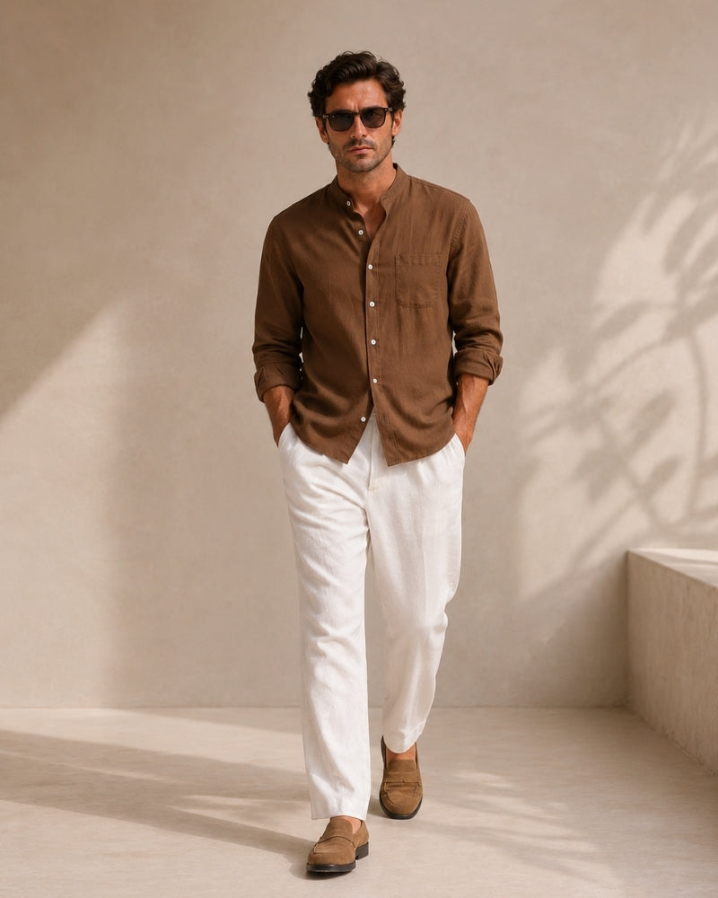 Senan Mandarin Collar Shirt