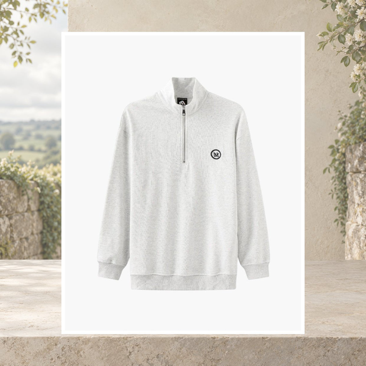 Brian Cotton Zip-Up