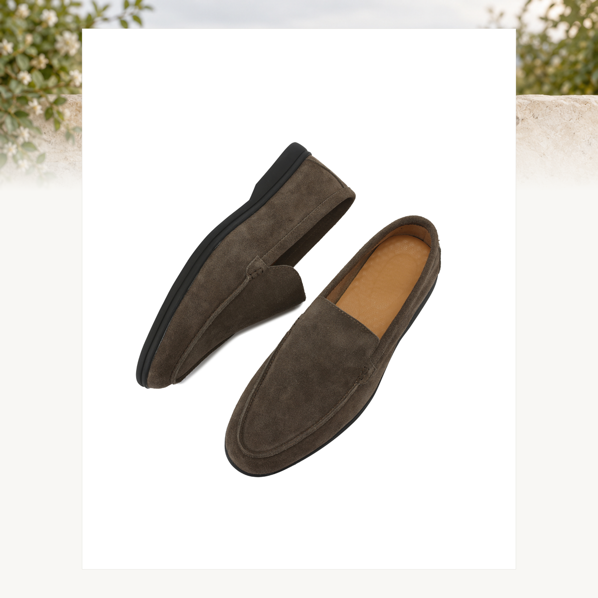Aidan Suede Black-Sole Loafers