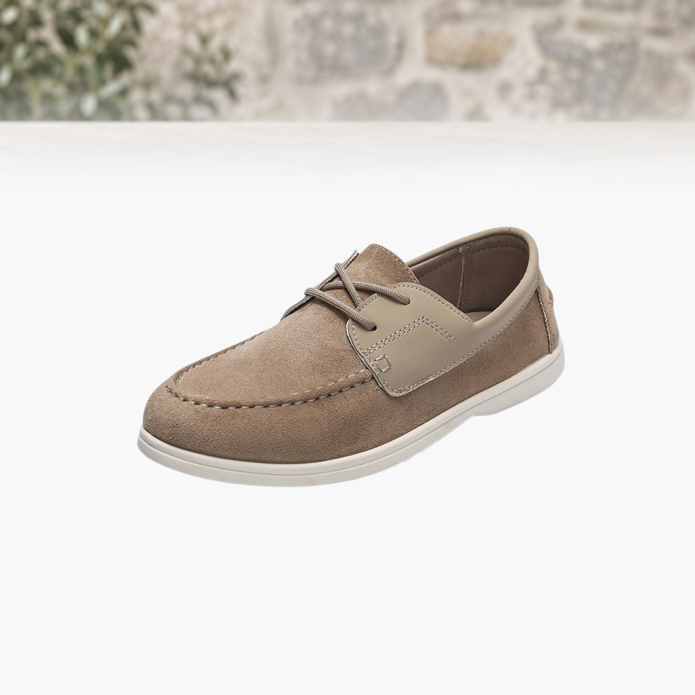 Eamon Suede Lace-Up Loafers