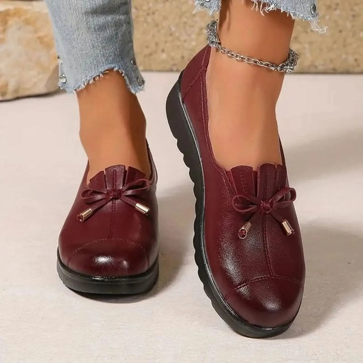 Clare Bow-Detail Comfort Loafers