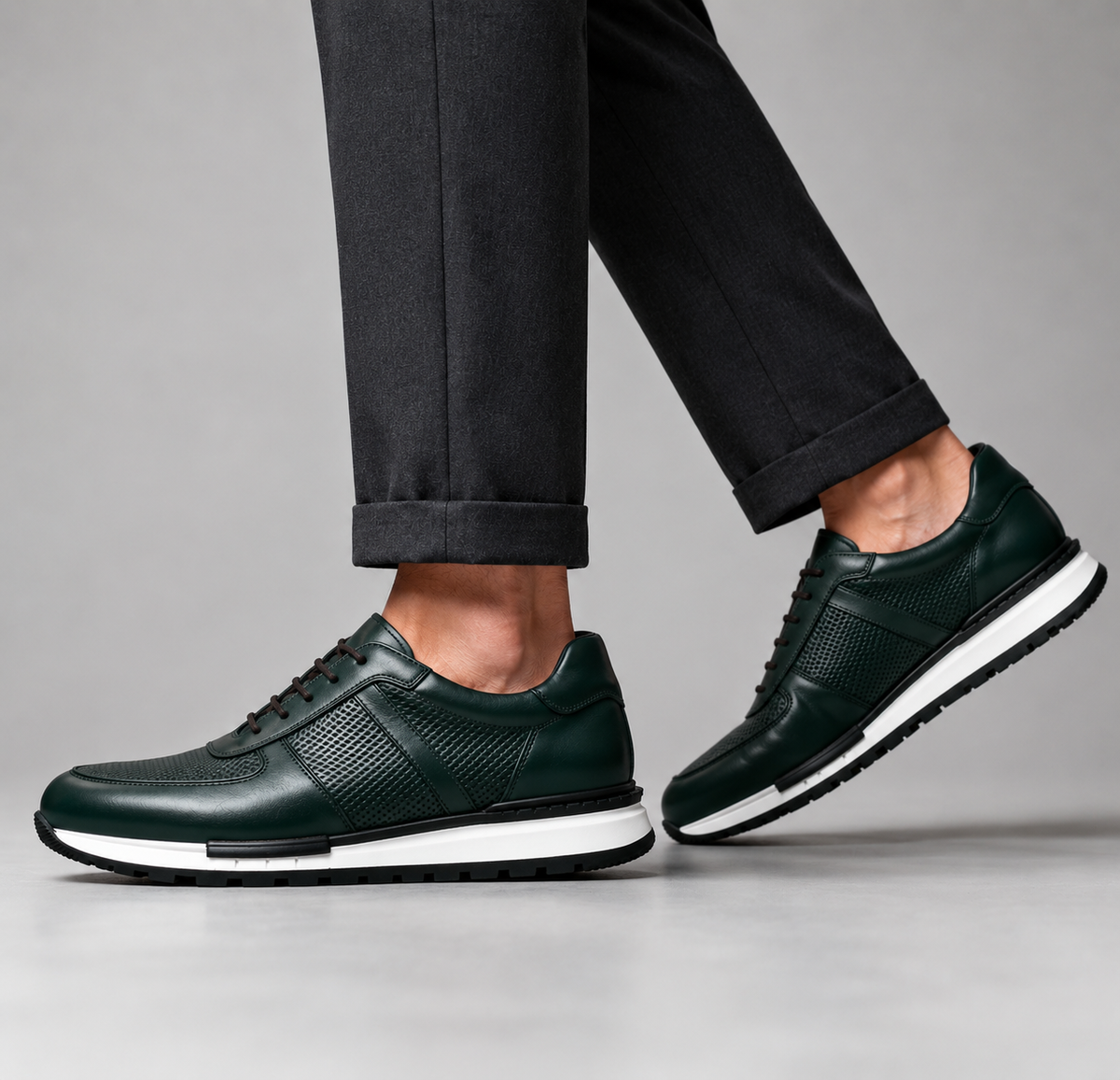 Gordon Leather Comfort Trainers