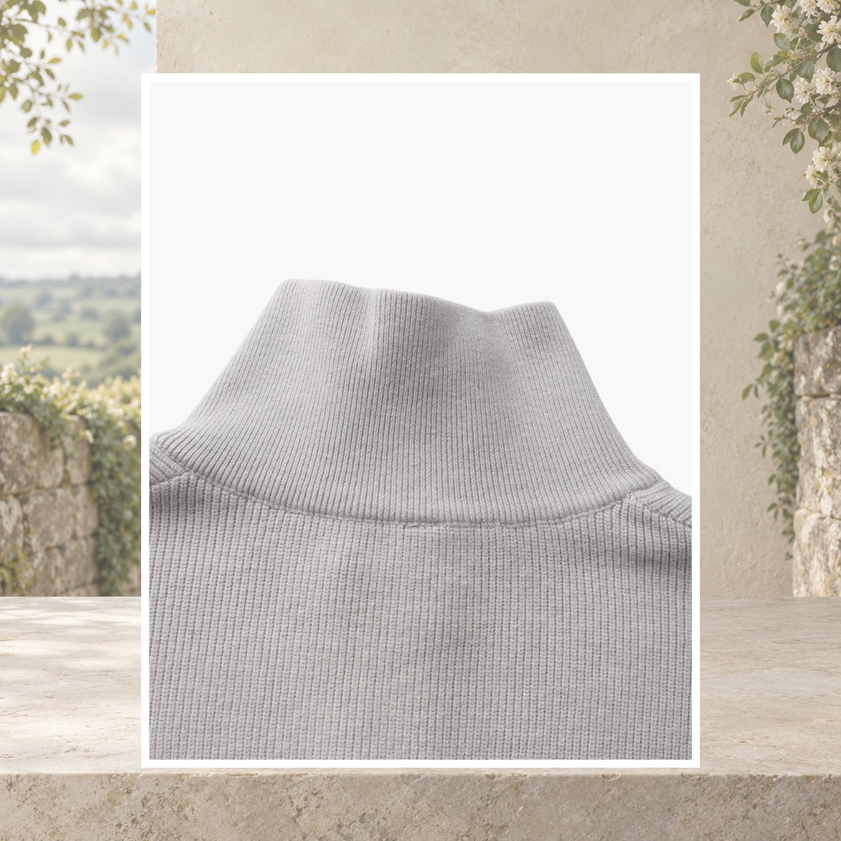 Caolan Ribbed Half-Zip Jumper