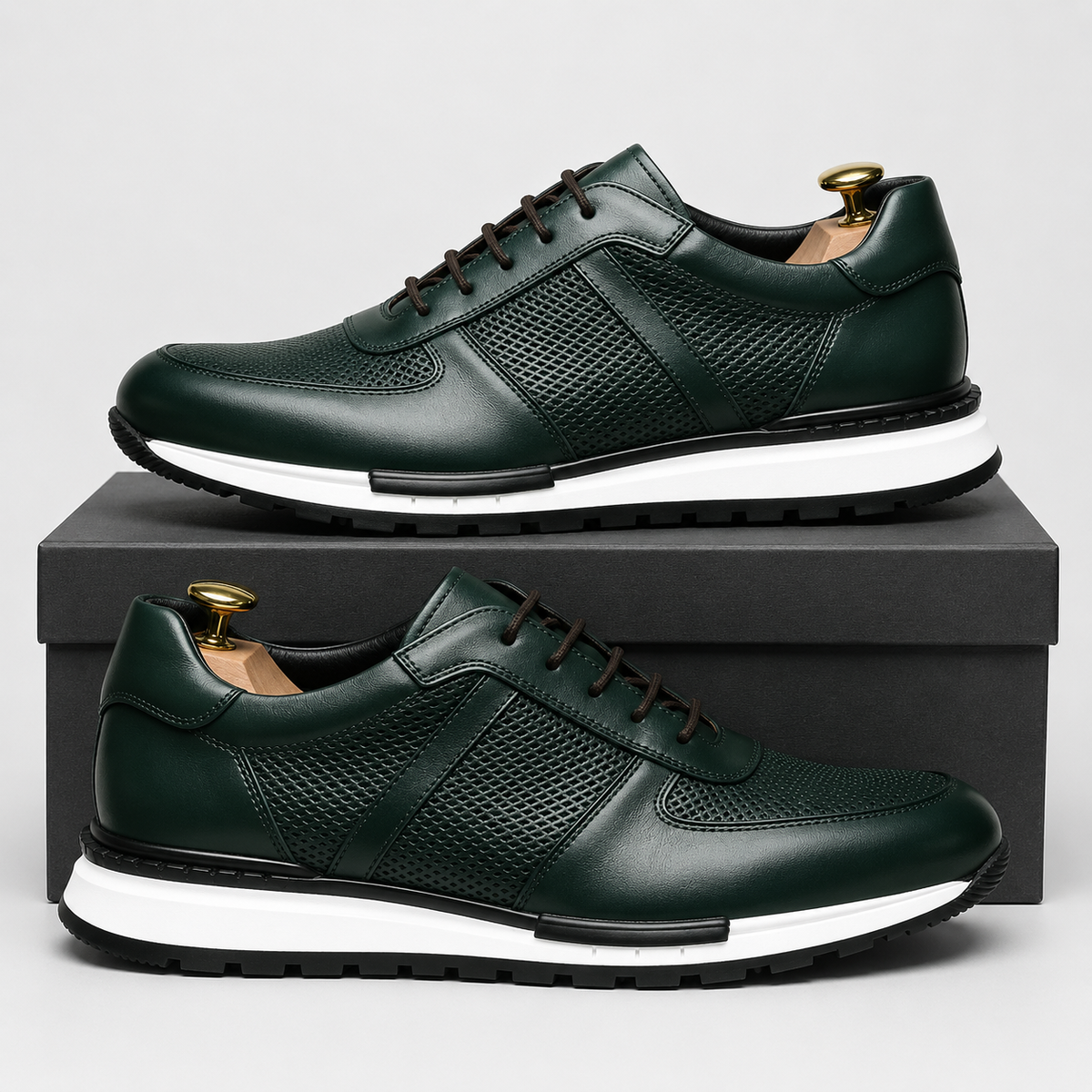 Gordon Leather Comfort Trainers