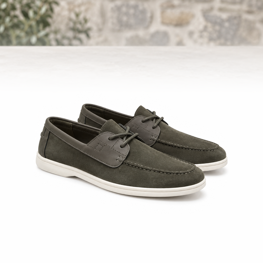 Eamon Suede Lace-Up Loafers