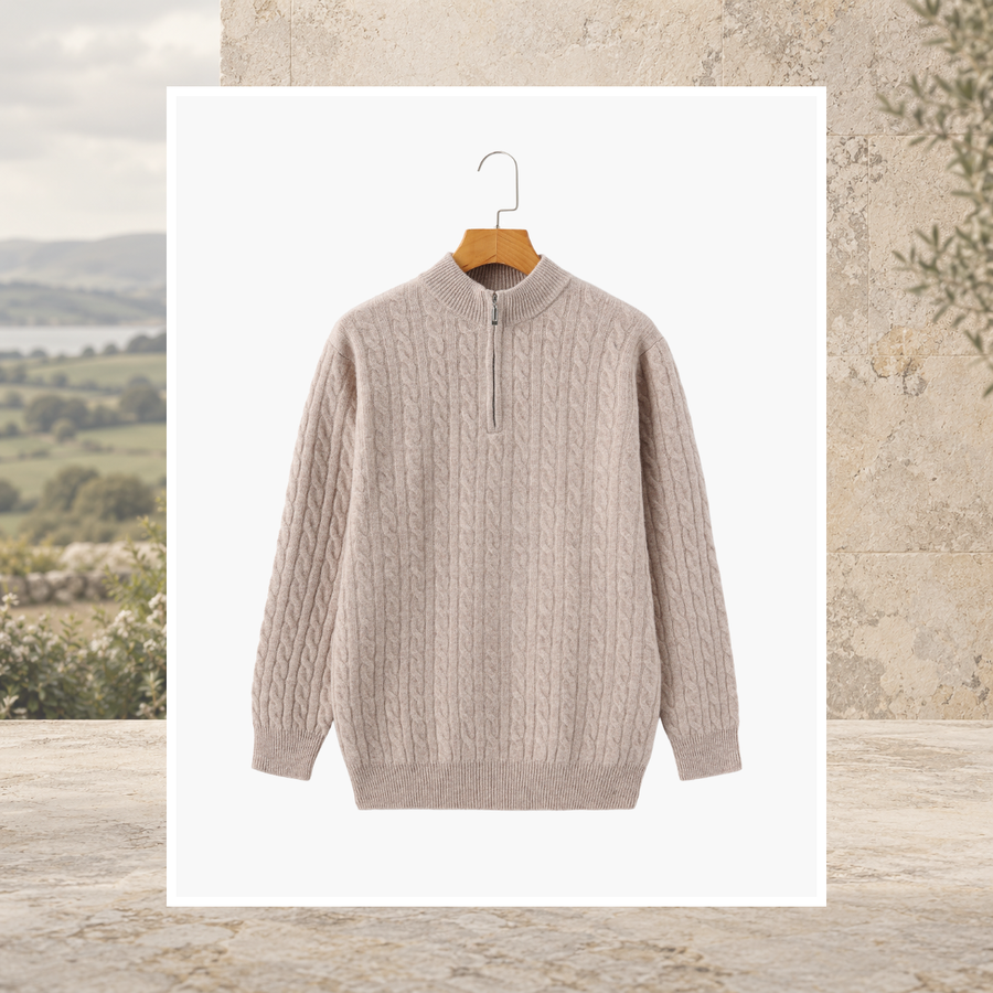 Enda Cashmere Half-Zip