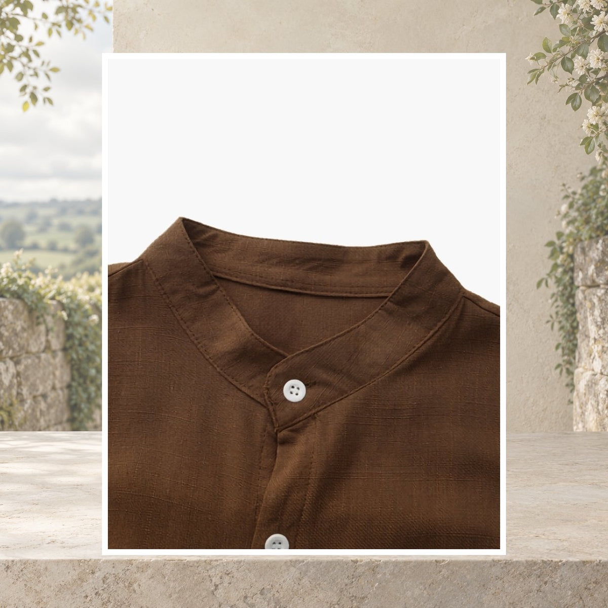 Senan Mandarin Collar Shirt