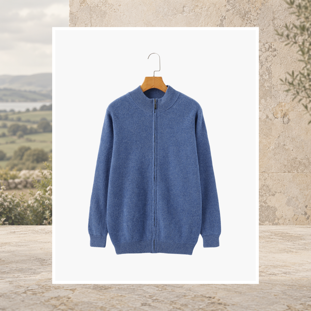 Nevin Cashmere Zip Vest