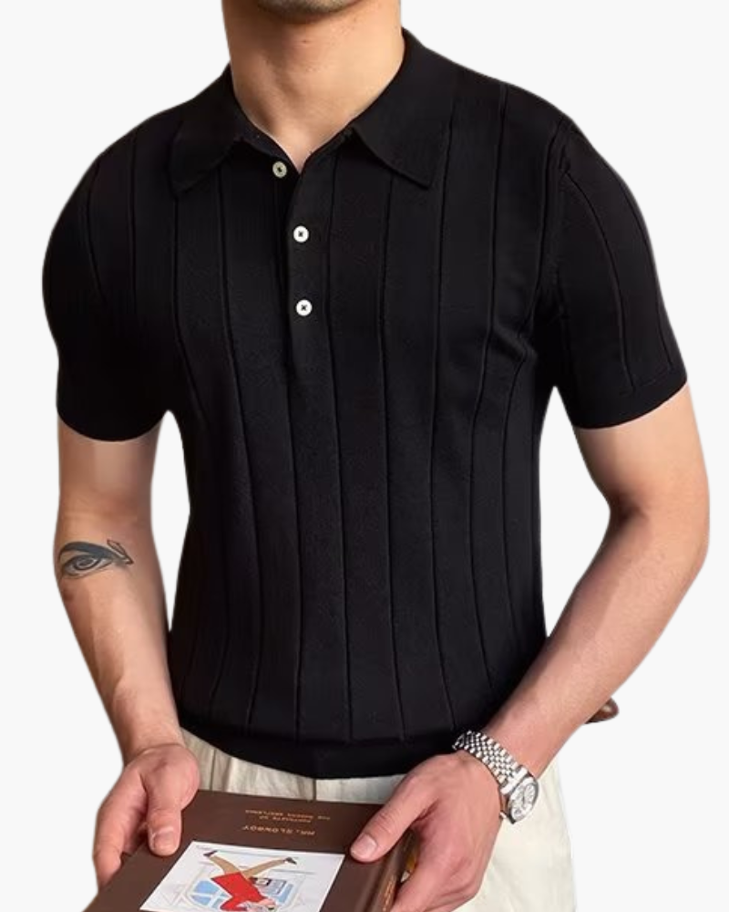 Martin Ribbed Cotton Polo