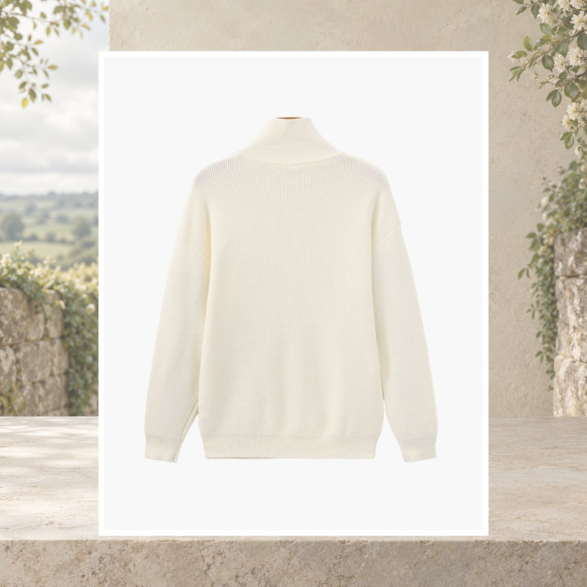 Caolan Ribbed Half-Zip Jumper