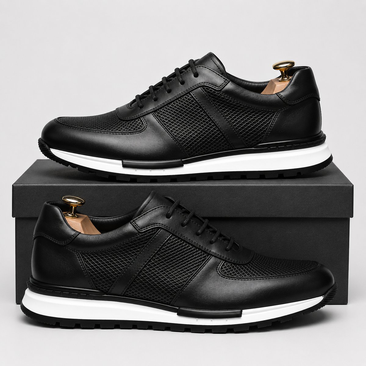 Gordon Leather Comfort Trainers