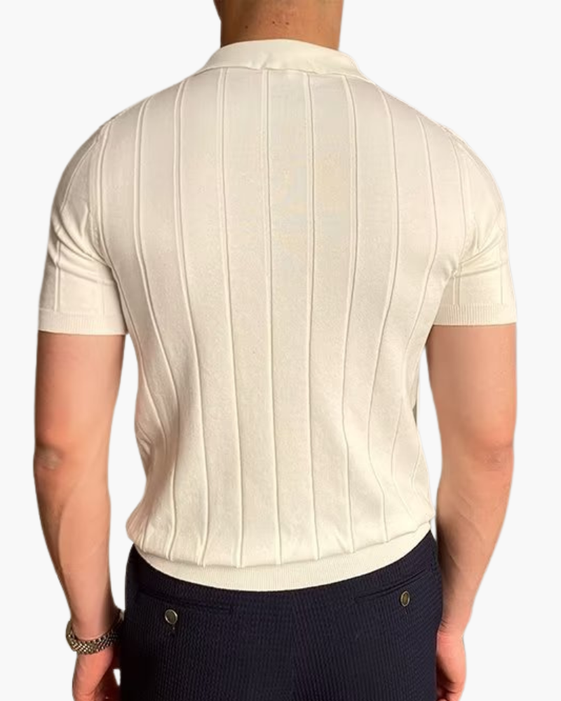 Martin Ribbed Cotton Polo
