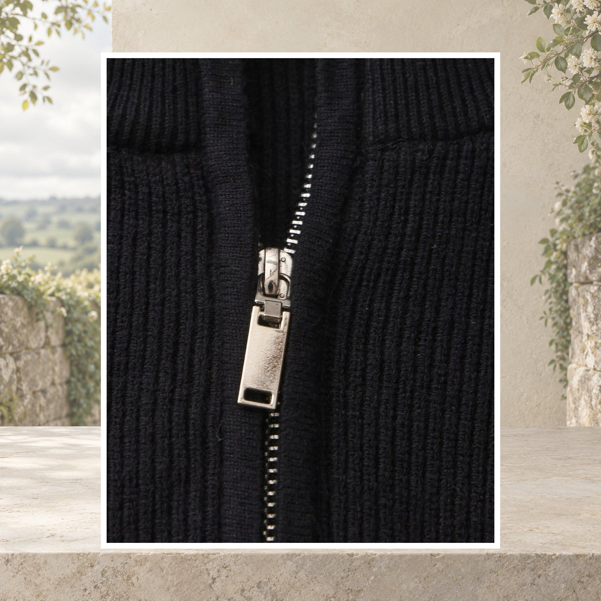 Caolan Ribbed Half-Zip Jumper