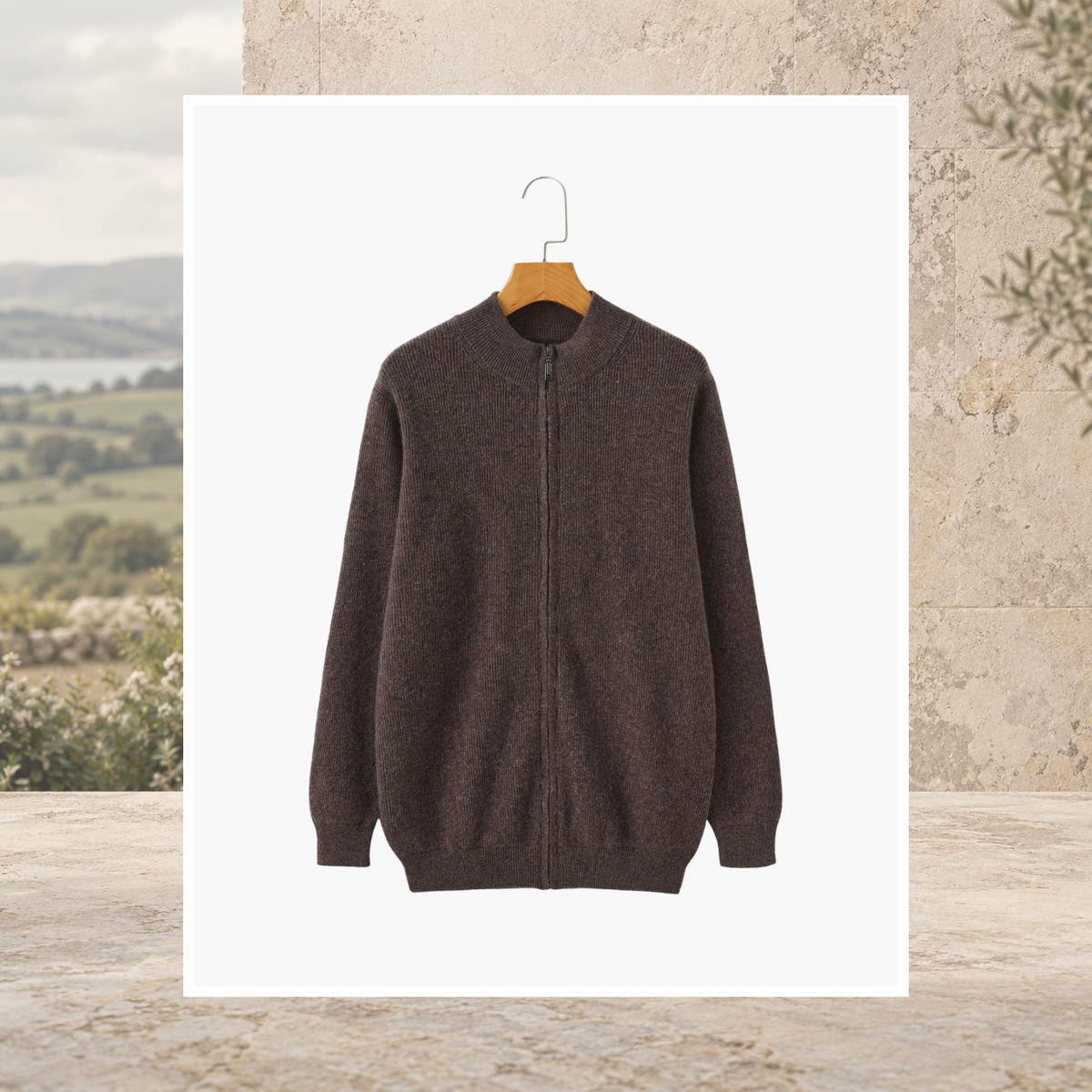 Nevin Cashmere Zip Vest