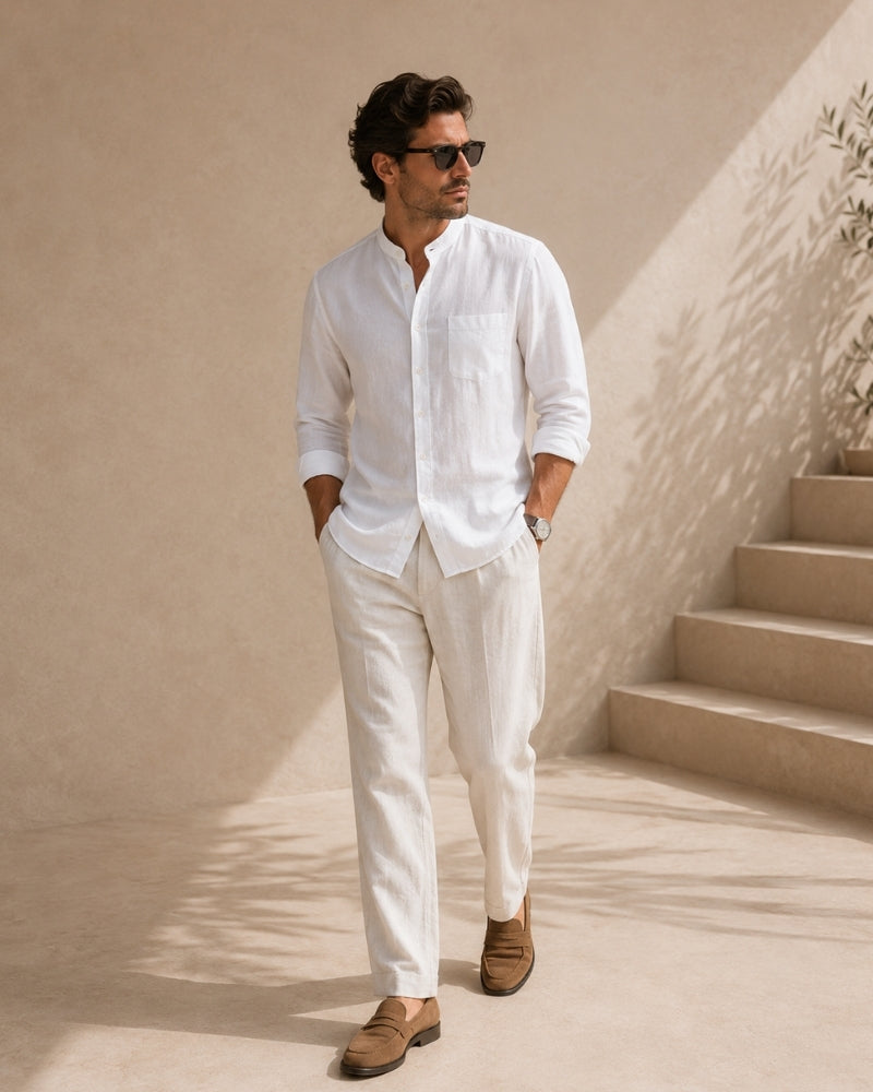 Senan Mandarin Collar Shirt