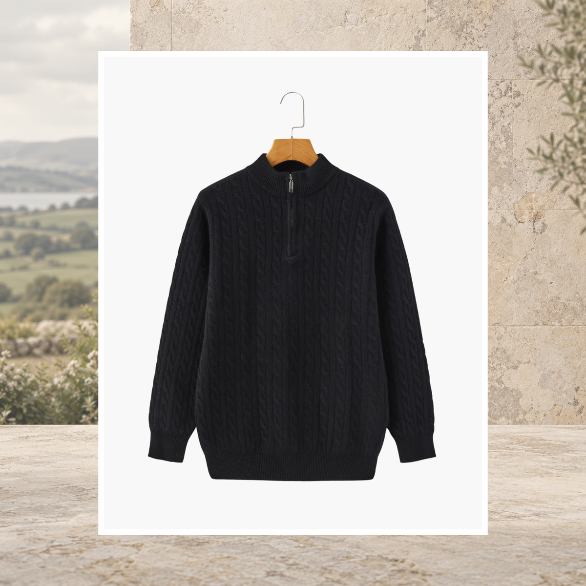Enda Cashmere Half-Zip
