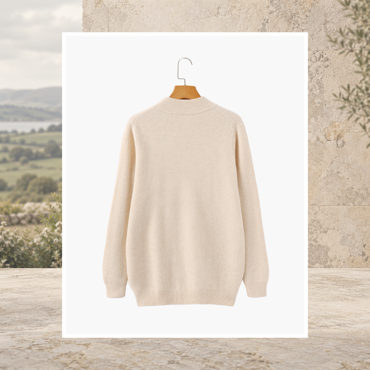 Nevin Cashmere Zip Vest