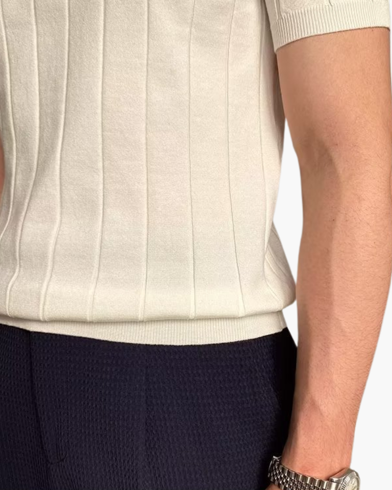 Martin Ribbed Cotton Polo