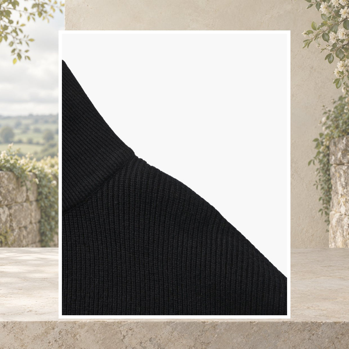 Caolan Ribbed Half-Zip Jumper
