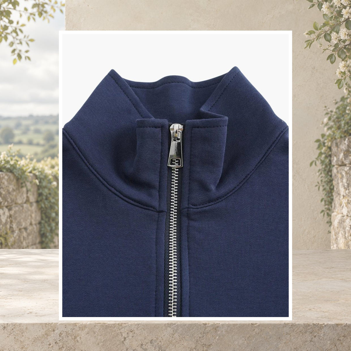 Brian Cotton Zip-Up
