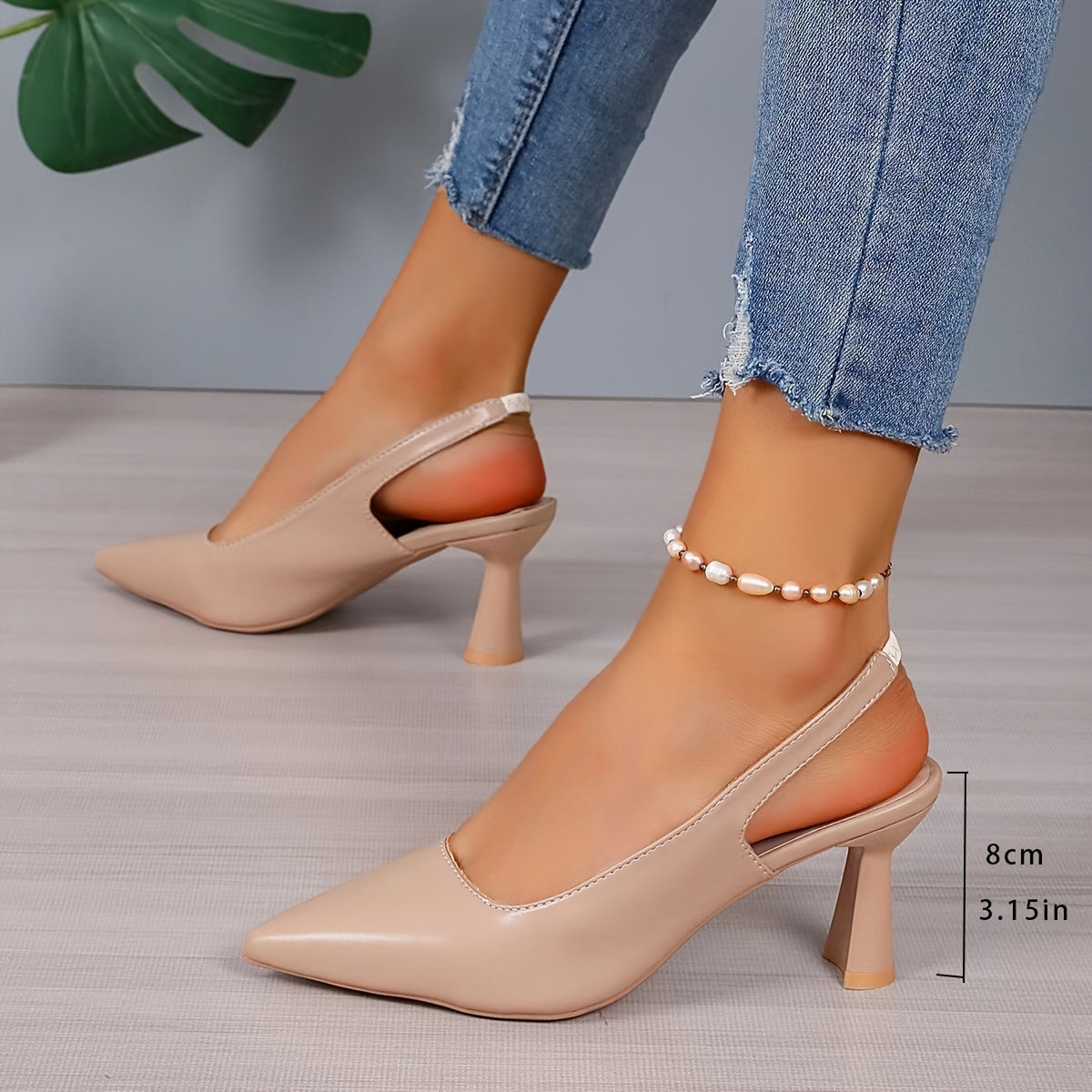 Marina Pointed Slingback Heels