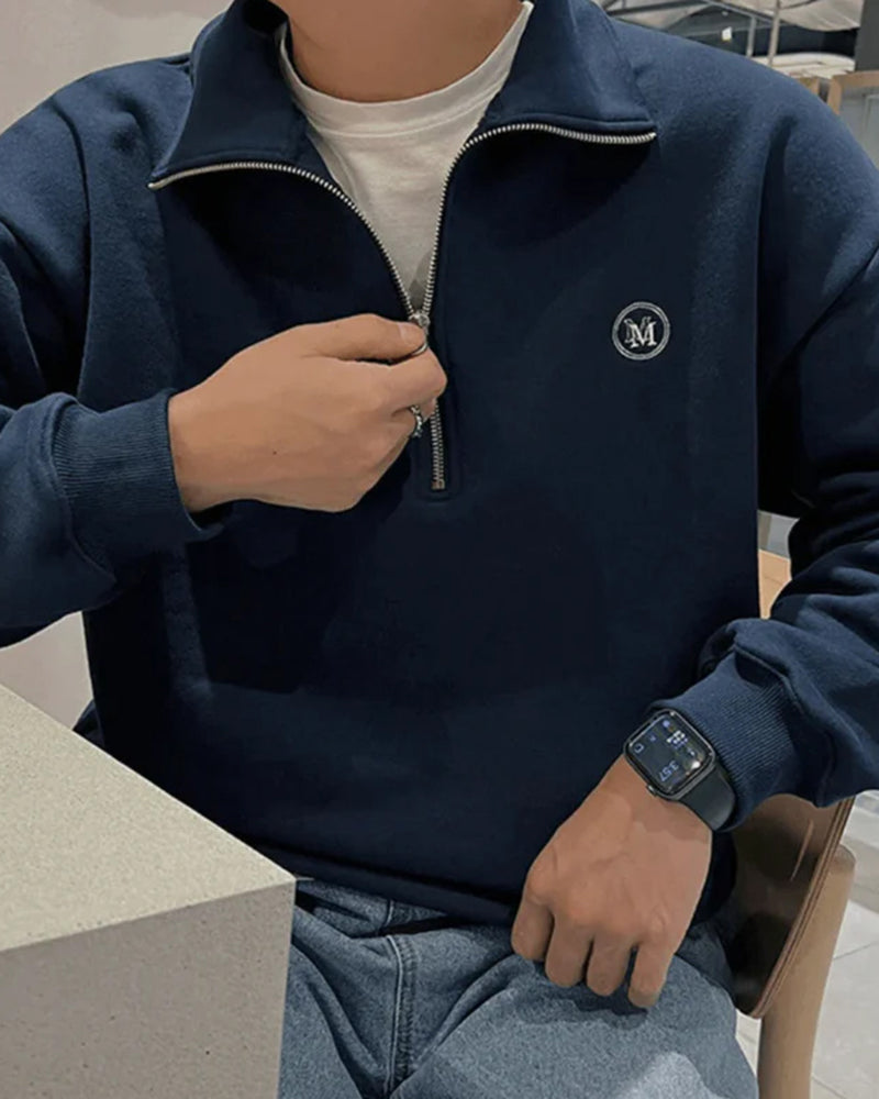 Brian Cotton Zip-Up